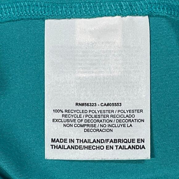 Nike Dri-Fit Womens Running Tee Teal Recycled Polyester Short Sleeve Top Size Sm - Picture 6 of 8
